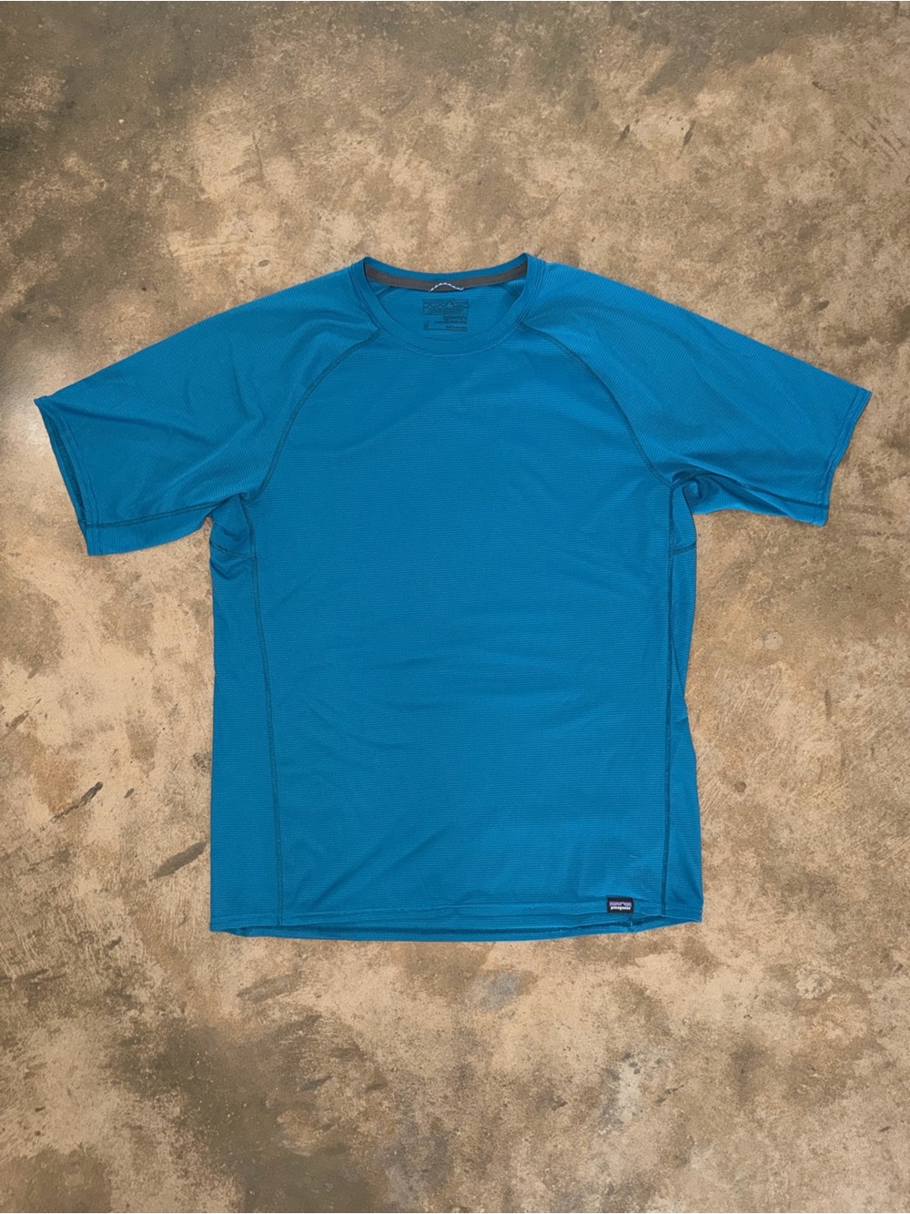 Patagonia Capilene Teal Blue Performance Short Sleeve Tee Women’s Medium